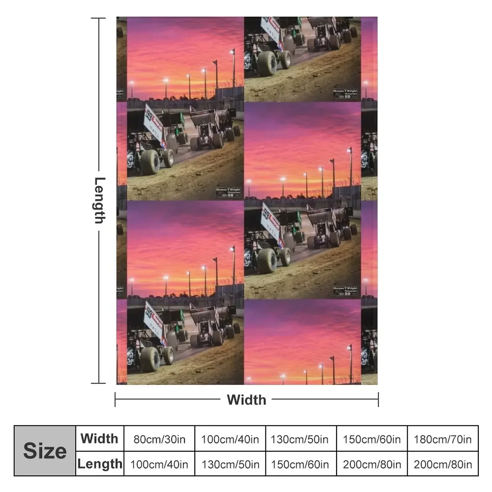 Sunset at the Speedway track. Throw Blanket Personalized Gift Blankets Sofas Of Decoration Thins halloween Sofa Softest Blankets