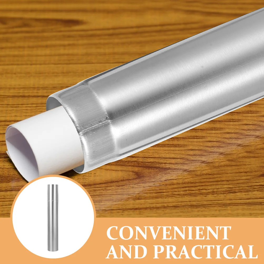 Poster Tubes for Mailing Bulk ID Holder Decoration Fashioned Portable Silver Birth Certificate