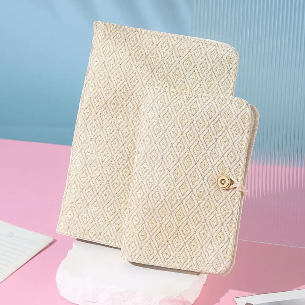 Gift A5/A6 Loose-leaf Book Cover Embroidered INS Mini Budget Binder Cover 6 Rings 3D Notebook Cover Notepad