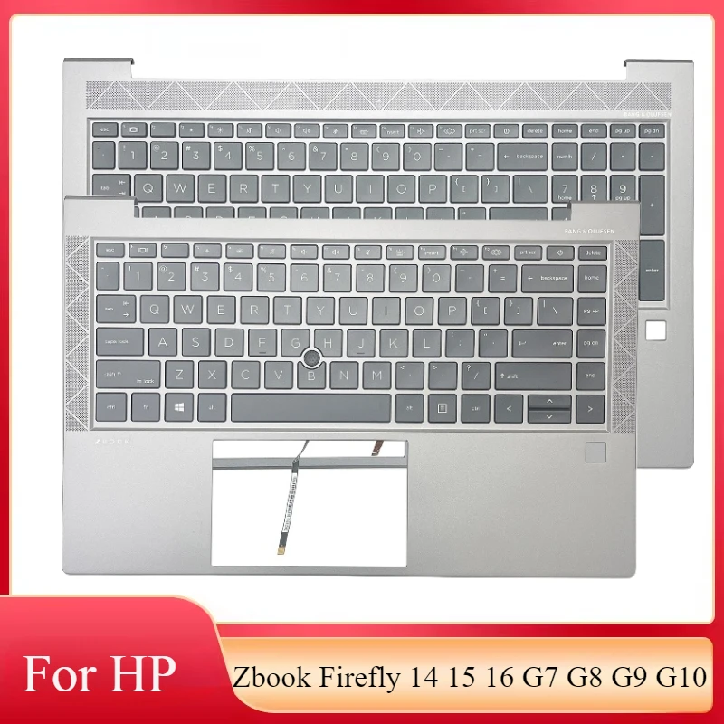 

New US Keyboard For HP Zbook Firefly 14 G7 G8 G9 G10 Zbook Firefly 15 16 G7 G8 G9 G10 Laptops Palmrest Upper Cover Case Backlit