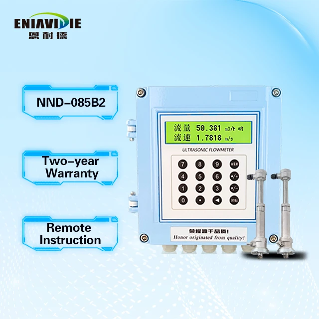 Insteek Ultrasone flowmeter B2 Lange insteeksensor voor buizen met dikkere wa