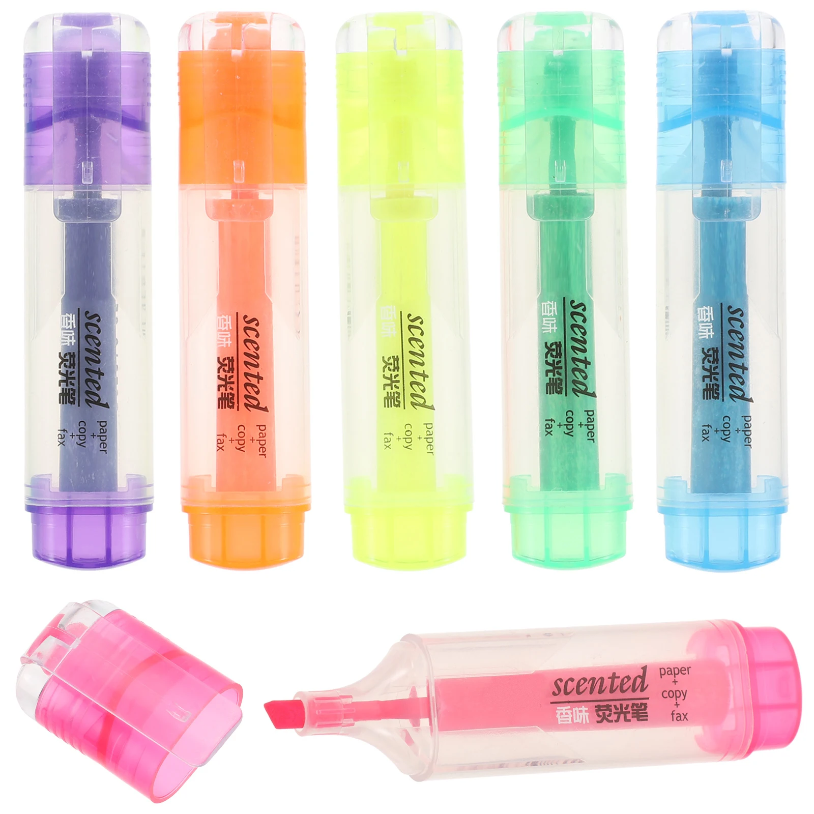 

6pcs Highlighter Fluorescent Liquid Chalk Pen Light Color Maker Painting Drawing Pens for Whiteboard