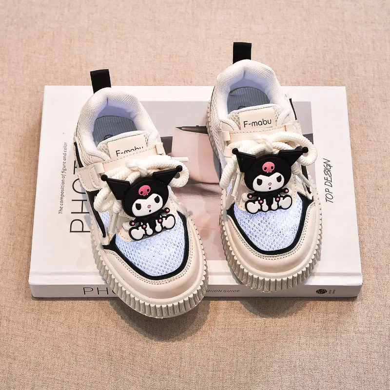 Girly Heart Kawaii Sanrio Kuromi Anime Casual Sports Board Shoes Cute Cartoon Cotton Children Sneakers Lovely Toys for Kids