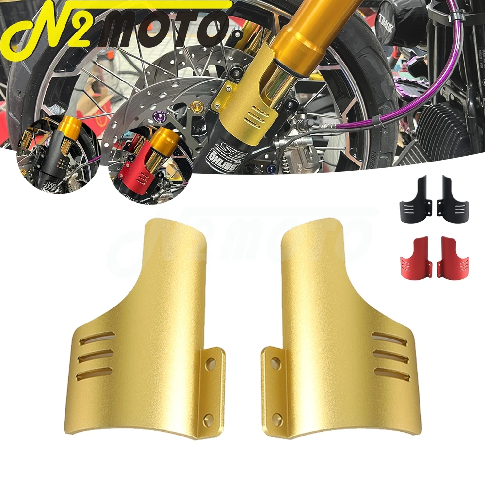 

Front Fork Guards Motorcycle Lower Fork Leg Deflector Shield For Harley Touring CVO Road Glide FLTRXSE ST FLTRXSTSE 2023-2024