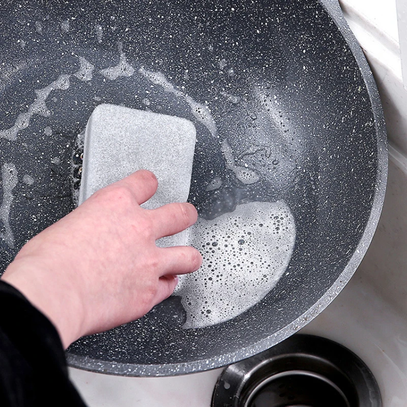 5PCS Pot Washing Sponges Double-sided Cleaning Spongs Household Scouring Pad Wipe Dishwashing Sponge Cloth Dish Kitchen Tools