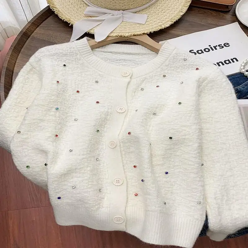 Frische süße süße Langarm Pullover Top Frau Herbst Kawaii Pendeln Outdoor koreanische Version tägliche Freizeit Nische Licht Luxus