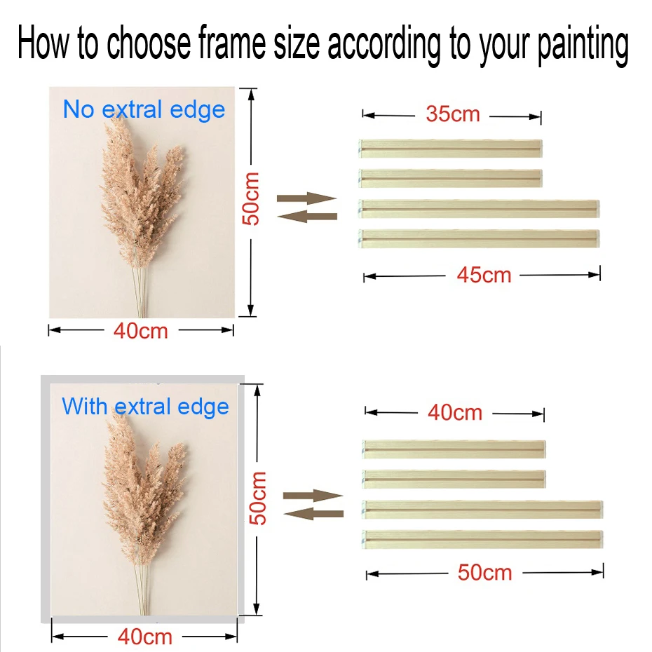 Large Wooden Canvas Print Inner Frame for Art