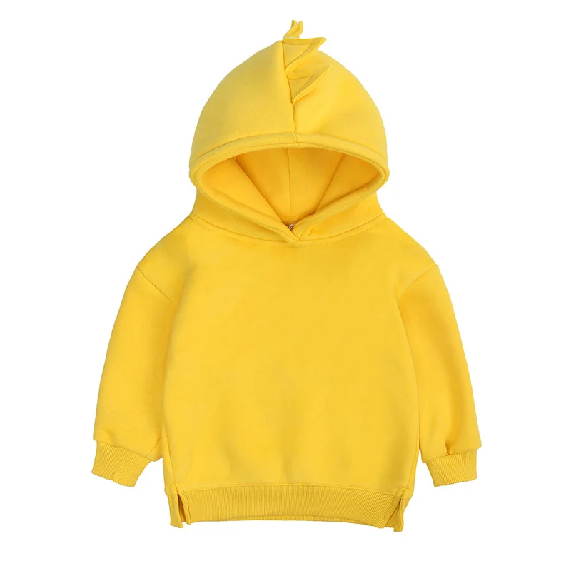 0-10 Years Fashion Dinosaur Baby Boys Hoodies Autumn Winter Warm Fleece Coats For Girls Sweatshirt Children\'s Outerwear Clothing