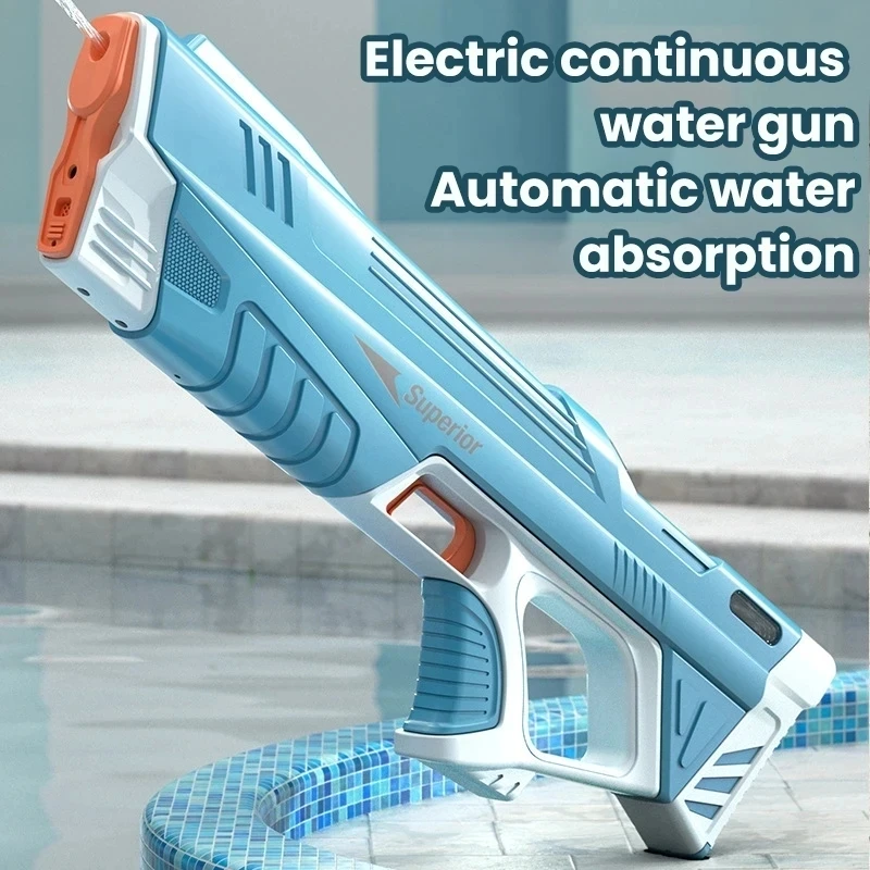 Electric Water Gun Toys Automatic Water Absorption High-Tech Large Capacity Burst Beach Outdoor Water Fight Toys Water Gun