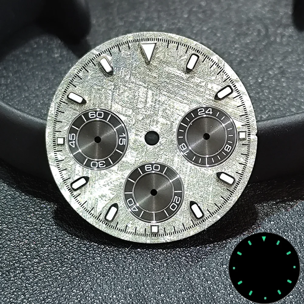 

VK63 Dial High Quality 29mm Watch Dials For VK63 Movement Men's Watch Accessories Green Luminous Dial For VK63 Movement Dial