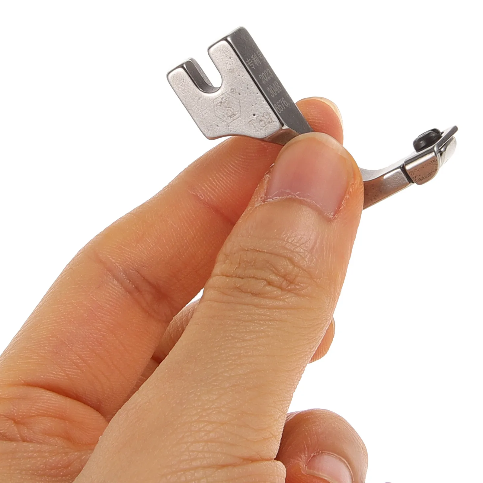 Stainless Steel Zipper Presser Foot for Sewing Machine Professional Wear-Resistant Multi-Function Free Motion Quilting Foot