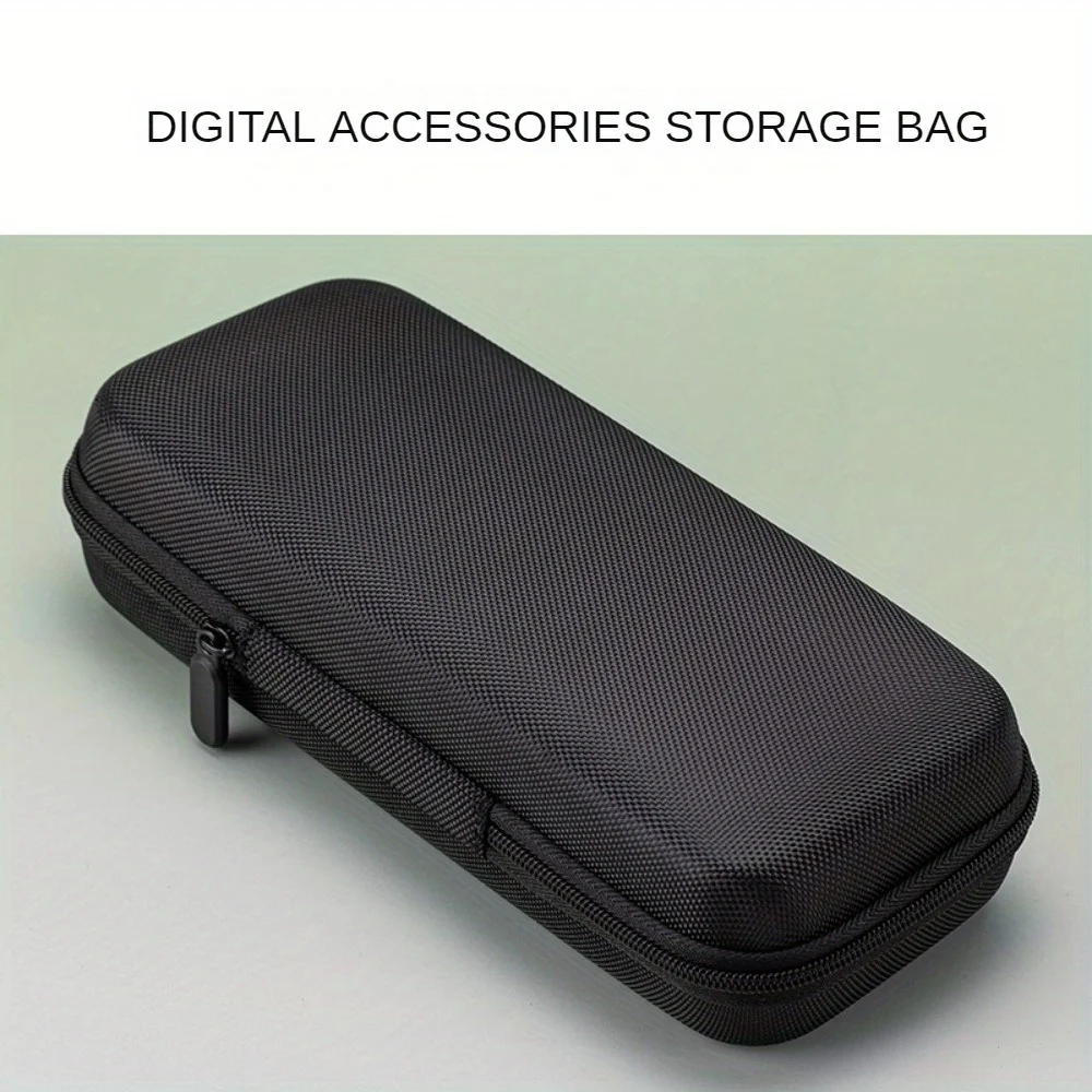 1pc Digital Accessories Storage Bag, Portable Double-layer Power Hard Drive Protective Case, Dust-proof Data Cable U Disk Earpho