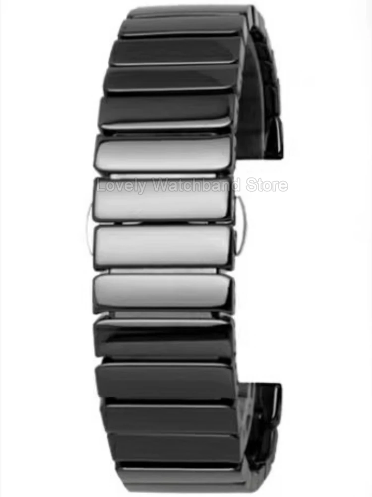 مقاوم للماء مقاوم للعرق مقاوم للاهتراء متين ممتاز لؤلؤة السيراميك حزام الساعات 22 مللي متر 20 مللي متر لونجين تيسو رولكس أرماني أوميغا