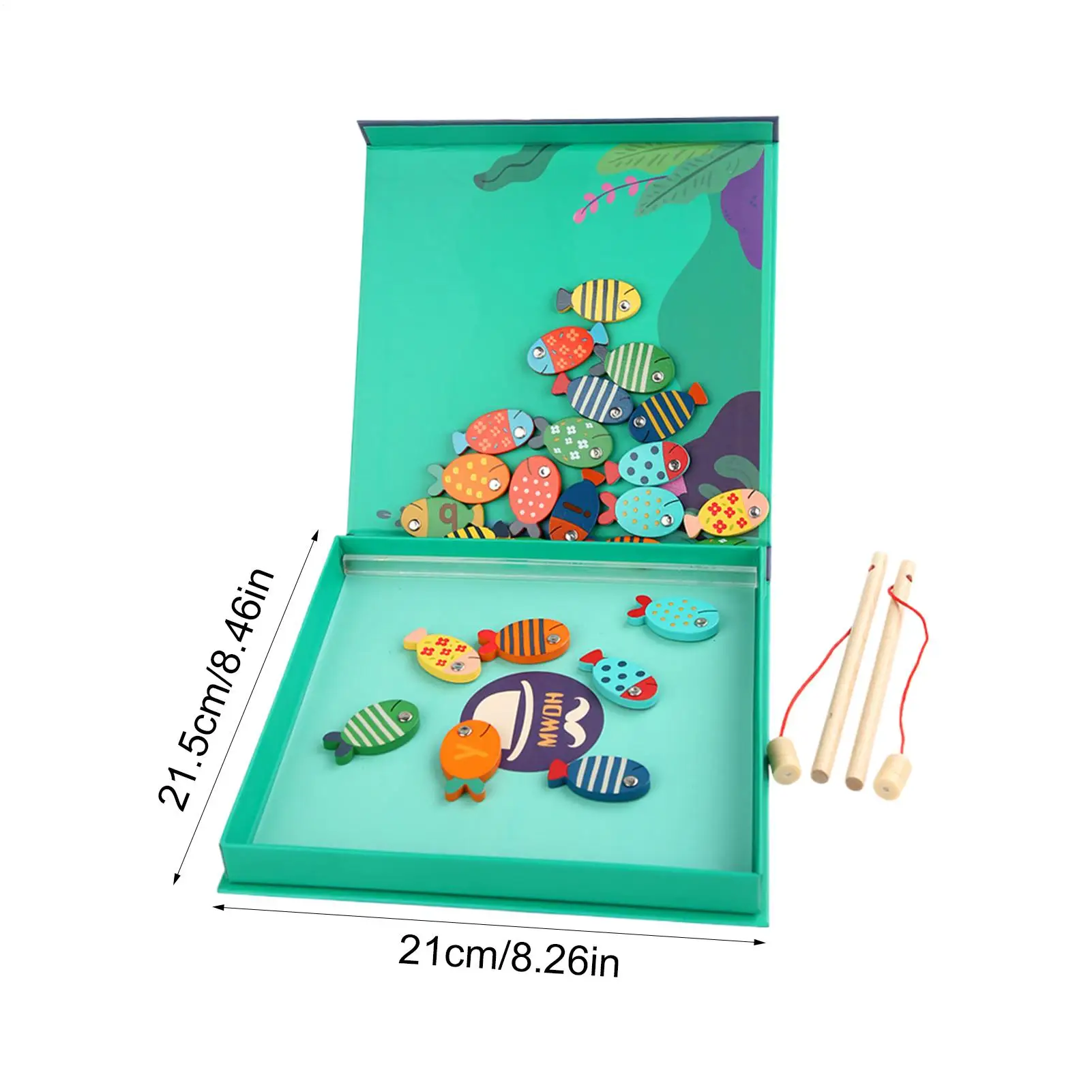 Fish Game Magnetic 26-Letter Learning Toys Alphabet Fish Catching Puzzle Games For Kids Boys Girls Classroom Preschool Travel
