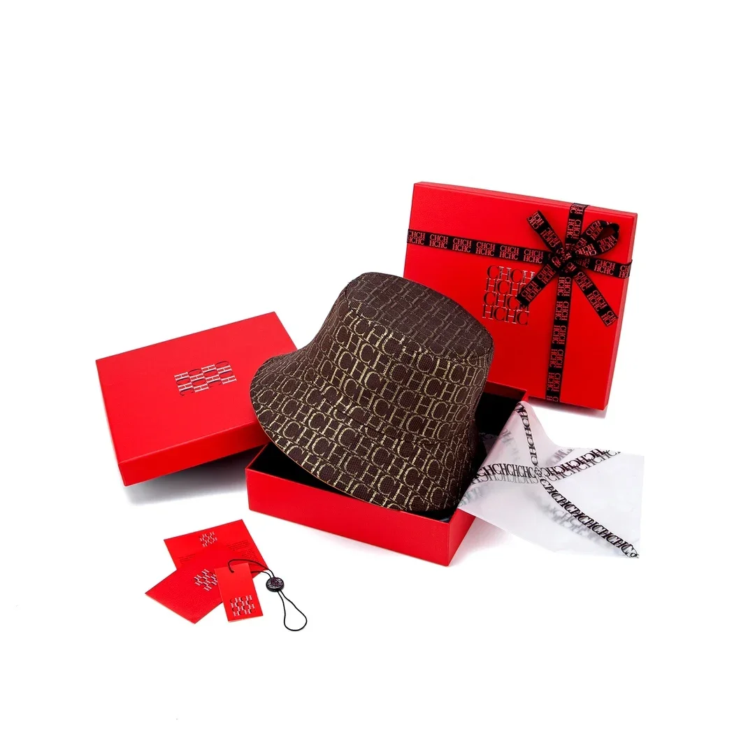 A Gift Box Double-sided Packaging Suitable Artificial Knitting Women Fisherman Hat Men Sun Shading Fashionable Parisian Style