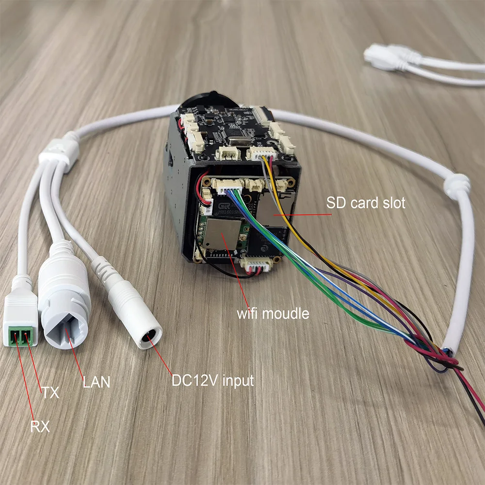 P/T bracket Wireless wifi 5MP 30X ZOOM Humanoid  IMX335 IP Camera DV Recorder Support SD MIC Speaker