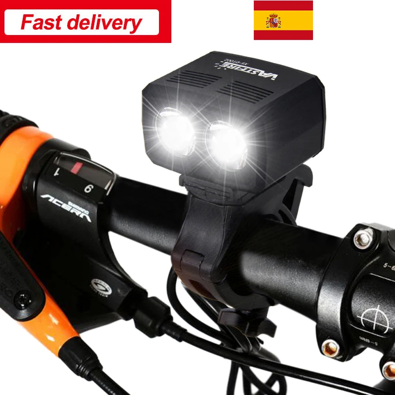 5000lm USB Rechargeable Bike Lamp Front Handlebar Bike Light Built-in Battery 5 Modes Headlight