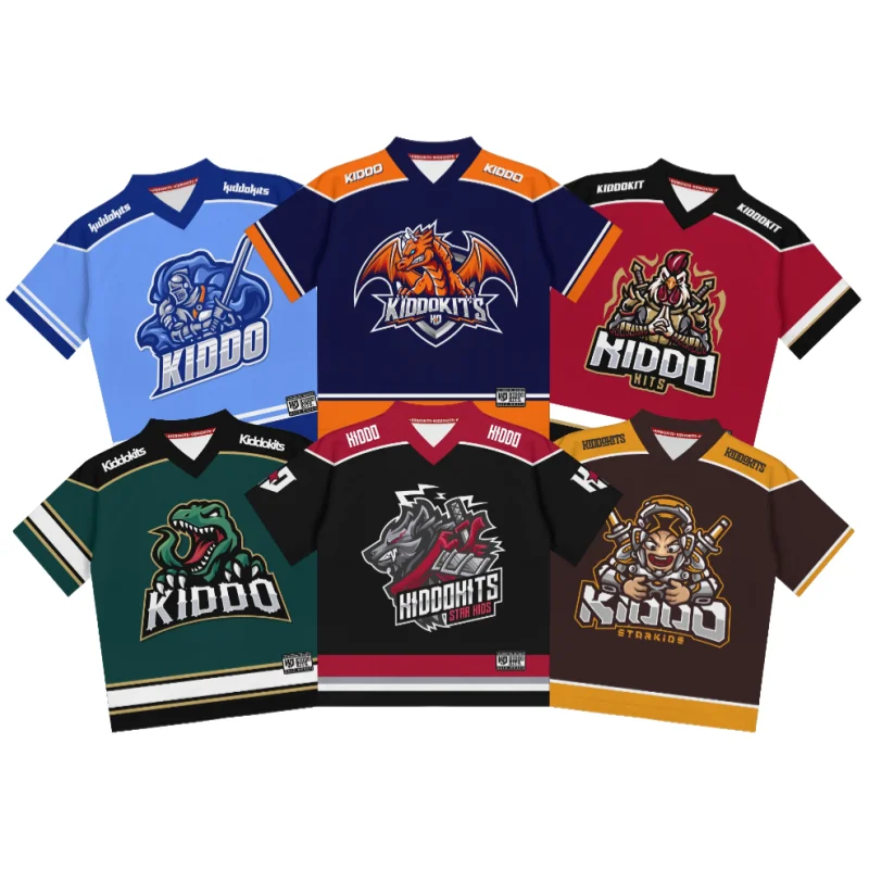 

Knight Adventurer & Dragon Cartoon Print V-Neck T-Shirt Adult Kids Clothing Breathable Quick-drying Comfortable Skin-Friendly