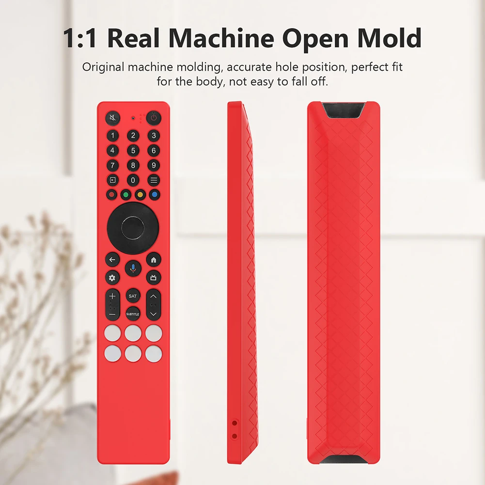 ل TCL RC833A سيليكون جراب لريموت السيارة مع الحبل الغطاء الواقي المضادة للانزلاق قطرة واقية غطاء RC لوازم التلفزيون أداة #5