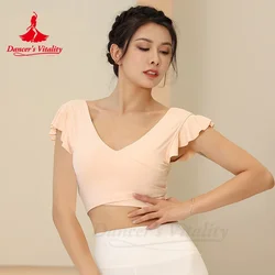 Belly Dance Costume Top for Women Short Sleeved Women's Dance Training Jacket Comfortable Clothing Yoga Short Sleeves Tops