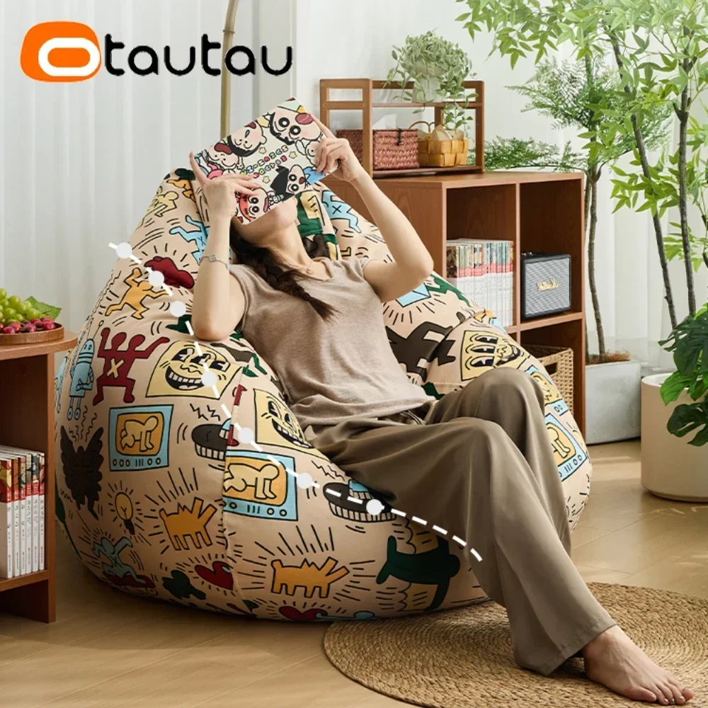 غطاء كيس فول مطبوع عليه جرافيتي من OTAUTAU DD164 【بدون حشو من الداخل! تحتاج إلى شراء حشو بنفسك!】