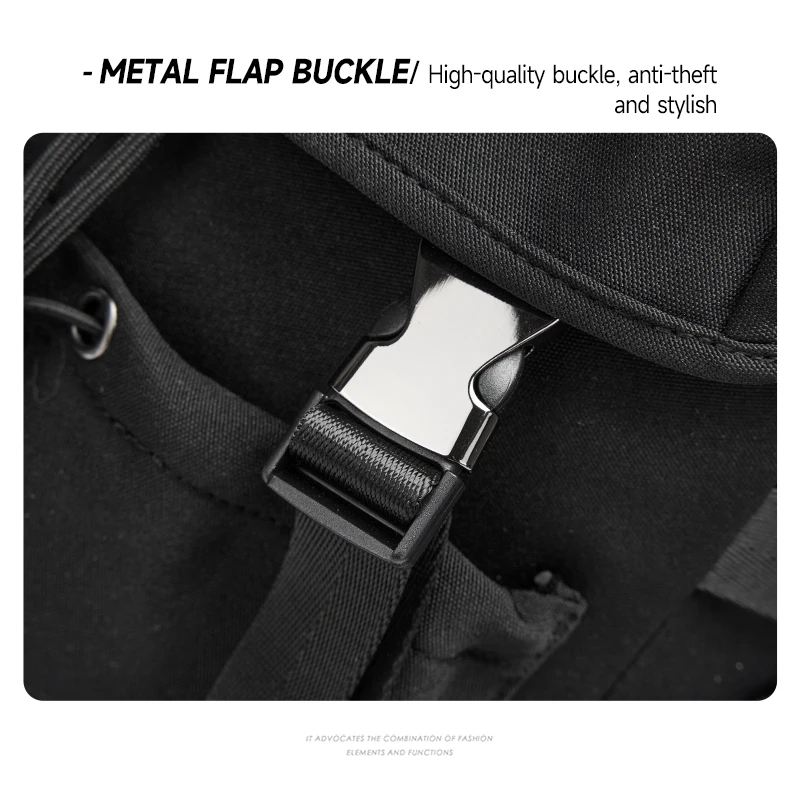 Fashion Men Backpack Large Capacity Travel Bag Laptop 15.6Inch Oxford Waterproof Fit Business With Anti-Theft Zipper Pocket