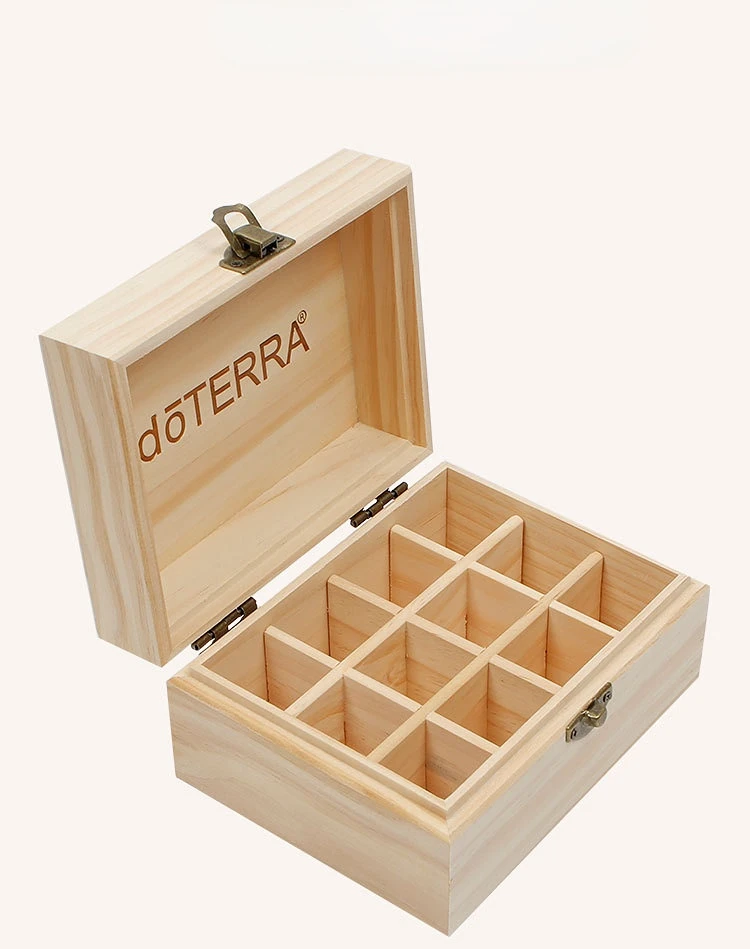 ドテラ　エッセンシャルオイル　木箱 doTERRA アロマディフューザーとエッセンシャルオイルセット木箱