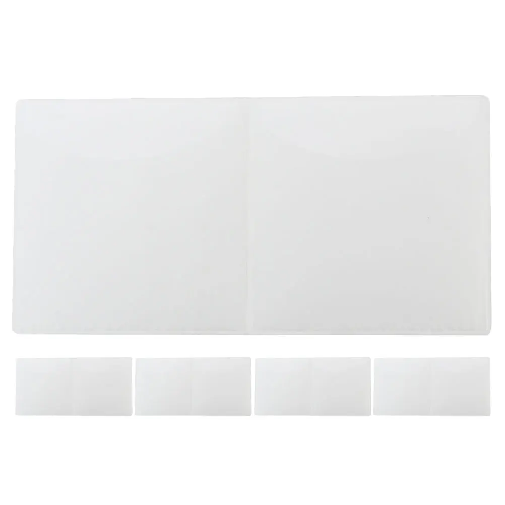 

5pcs Static Cling Windshield Sticker Car Parking Permit Holder Clear Reusable Weatherproof Glass Decal Easy Installation Annual