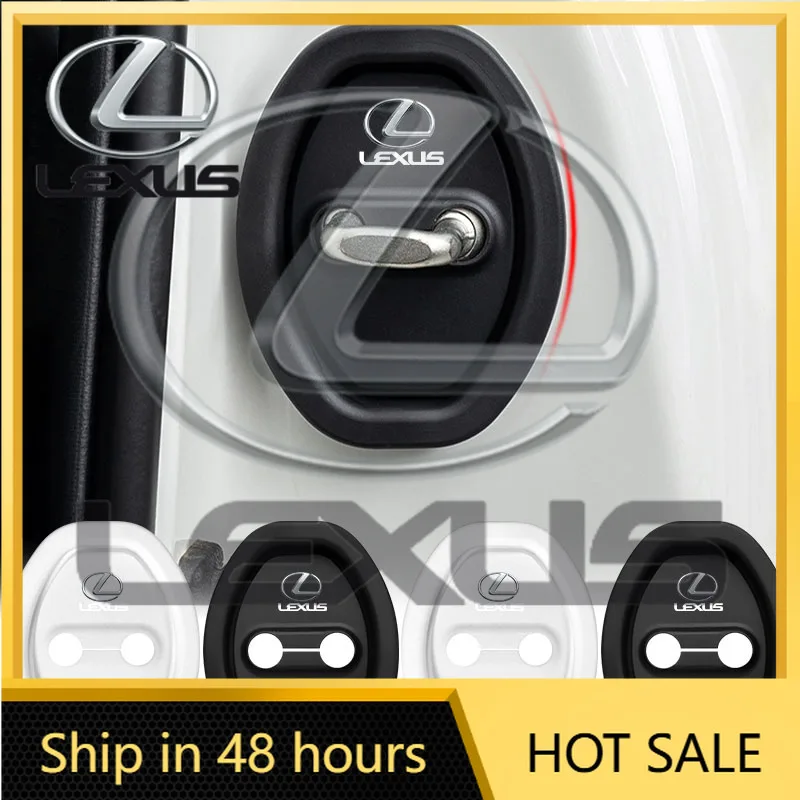 

2026 Hot Interior Stickers 4Pcs Car Door Groove Cushion Silicone Gel Anti-Collision Protective Cover For Lexus CT200H RX200T GX4