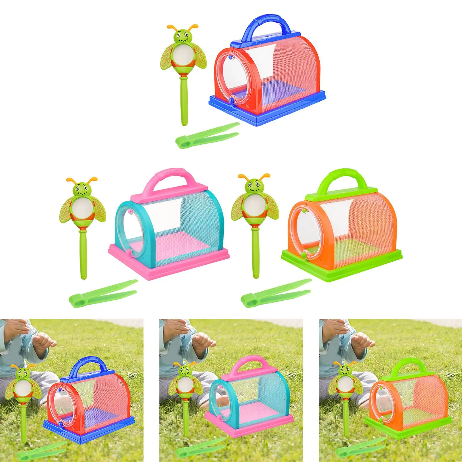 Tragbare Bug Catcher Kit Explorations ausrüstung liefert Lernspiel zeug spielen Lupe Bug Catcher Box für Kinder Kleinkinder