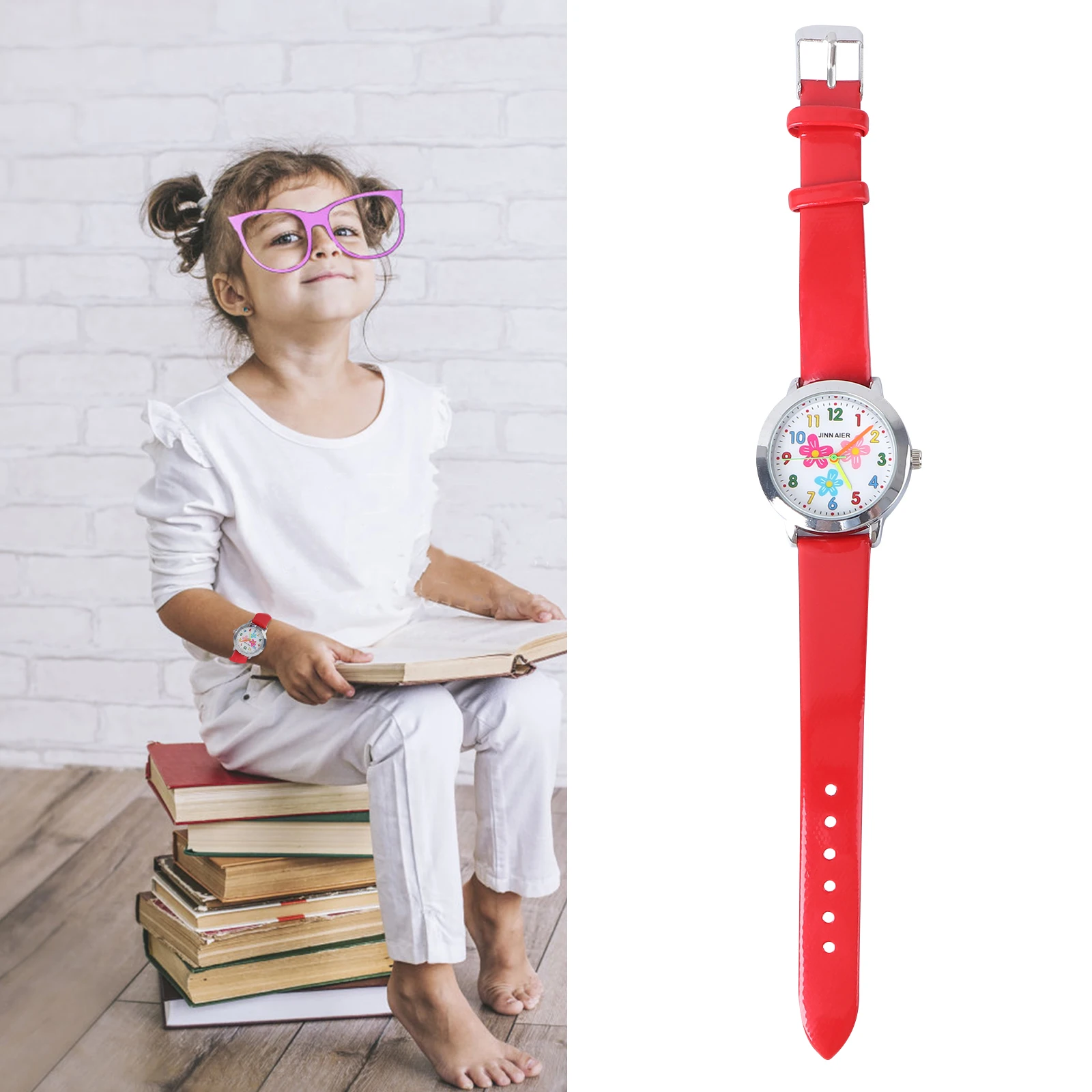 Orologio digitale da cartone animato Moda Numero intelligente di base Orologi fitness fantastici per donna Quadrante floreale