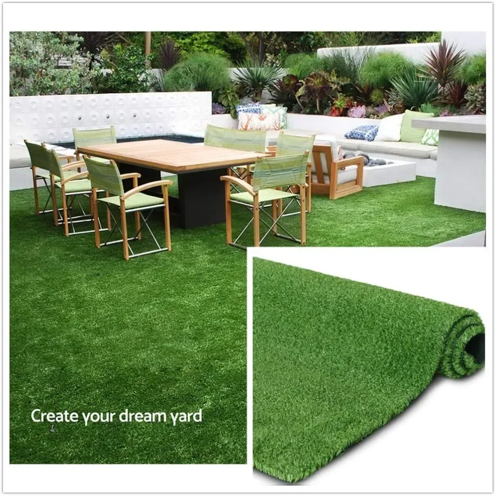 

Artificial Lawn, 0.4" Customized Sizes,Fake Grass Turf Synthetic Lawns Carpet,Faux Grass Landscape for Décor, Artificial Lawn