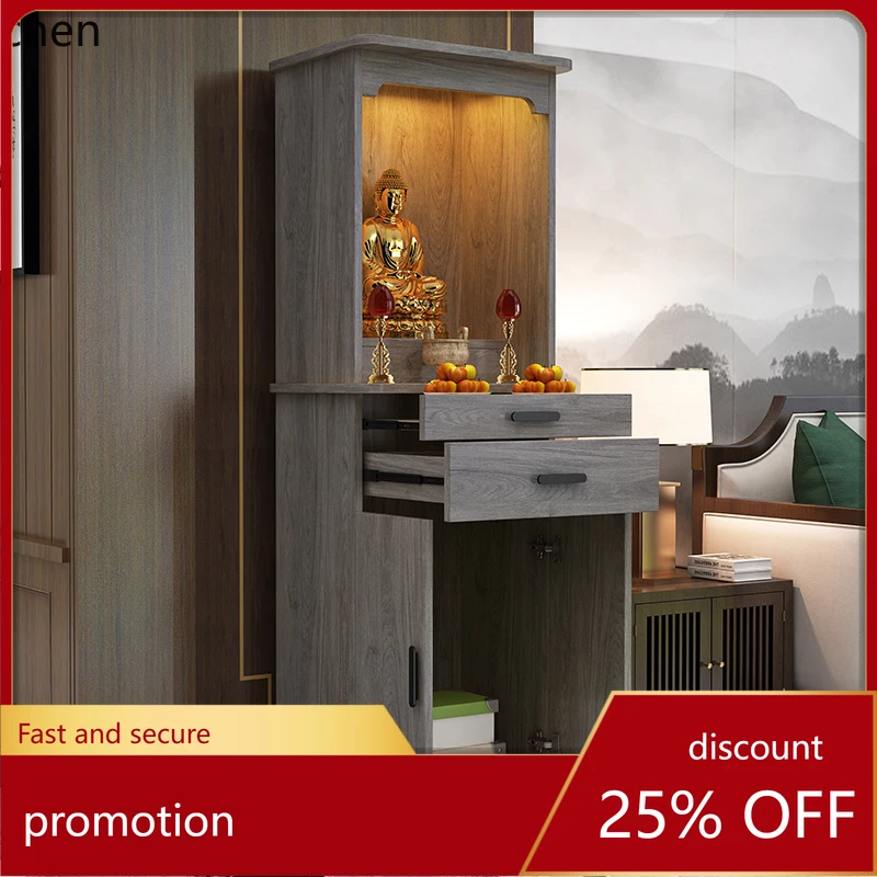 HT shrine shrine cabinet offering table Standing cabinet Statue offering table Guanyin cabinet Living room God of offering table