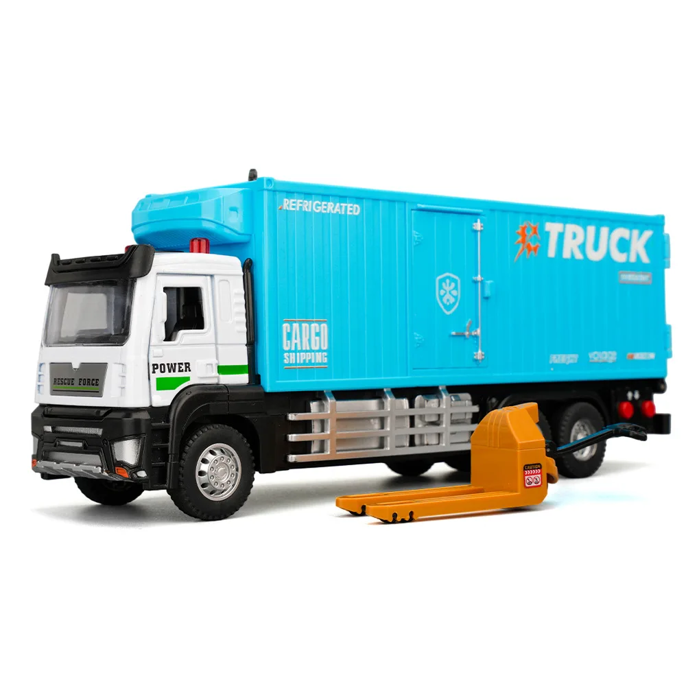

Simulation electric refrigerated freezer alloy transport vehicle model ornament toys