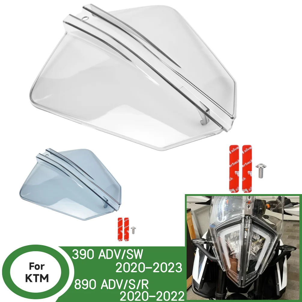 

790 890 390 ADV Headlight Grille Guard Cover For KTM 890 Adventure S R 2020-2022 390ADV Motorcycle Head Light Lamp Protector