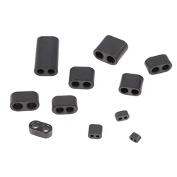 10PCS RF Nickel-zinc Hollow Ferrite Core Double Holes RF Magnet RF Accessories Double-Hole Magnetic Ring  Aperture