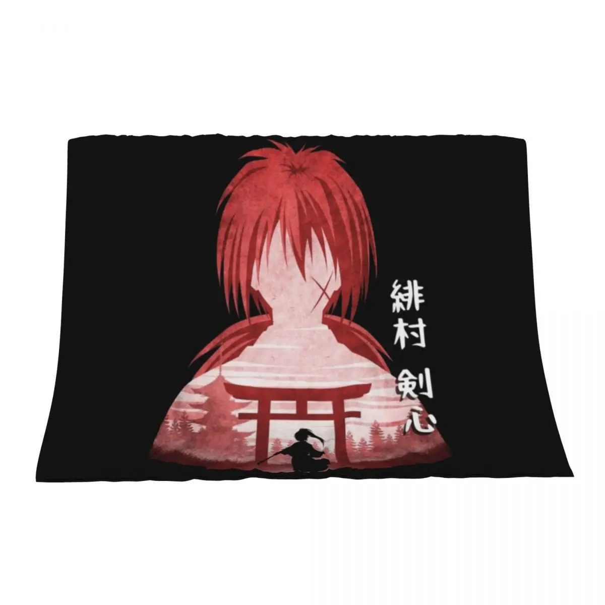 

Kenshin Himura Throw Blanket Decoratives Sleeping Bag Plush Blankets