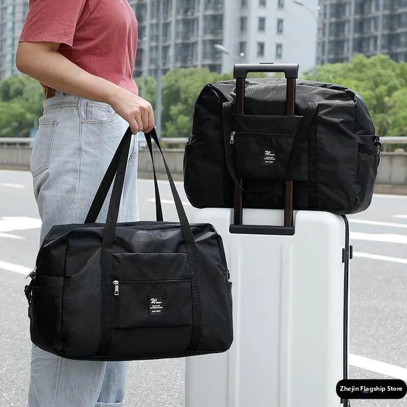 Large Capacity Waterproof Travel Storage Bag Fitness Bag Handheld Single Shoulder Bag for Outdoor Leisure Activities