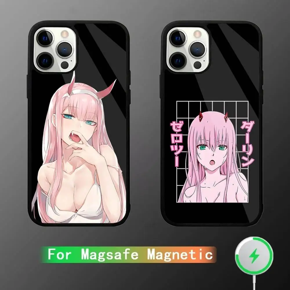 

Darling in The Franxx Zero Two Phone Case For iPhone 16,15,14,13,12,11,Plus,Pro,Max Mini Magsafe Magnetic Wireless Charging