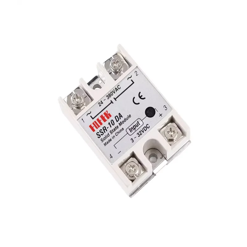 1 قطعة مرحل الحالة الصلبة أحادي الطور SSR-25DA (25A) مرحل الحالة الصلبة تيار مستمر التيار المتناوب 10/40/50