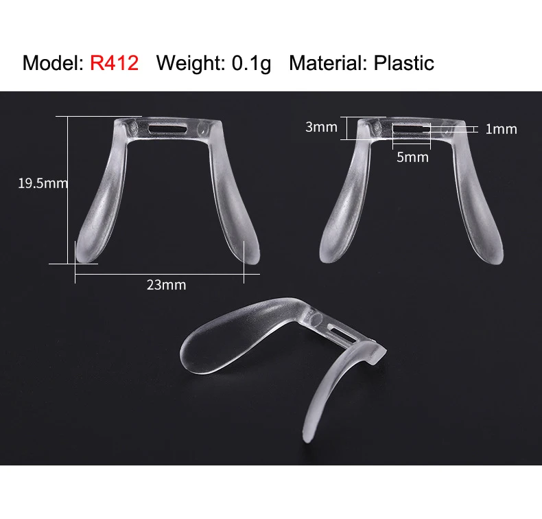 Soporte antideslizante para gafas, almohadilla para la nariz, accesorios para SILLÍN, 10 unidades