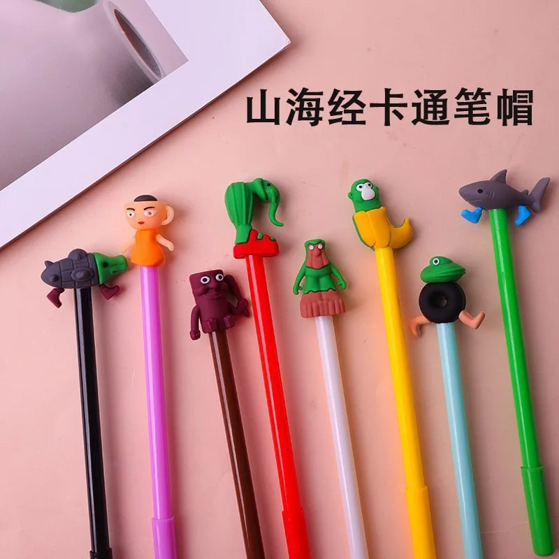 Итальянская-фигурка-животных-brainrot-гелевая-ручка-кепка-из-ПВХ-нейтральная-ручка-аксессуары-для-студентов-канцелярские-принадлежности-школьные-принадлежности-подарки