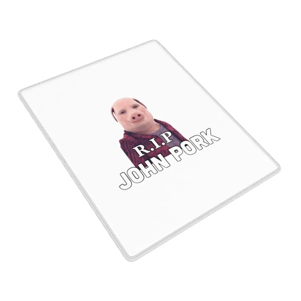 

RIP John Pork Mouse Pad Gamer PC Laptop Mats Keyboard Carpet Computer Gaming Office Accessories Desk Mat 7x9 in 22x18 cm
