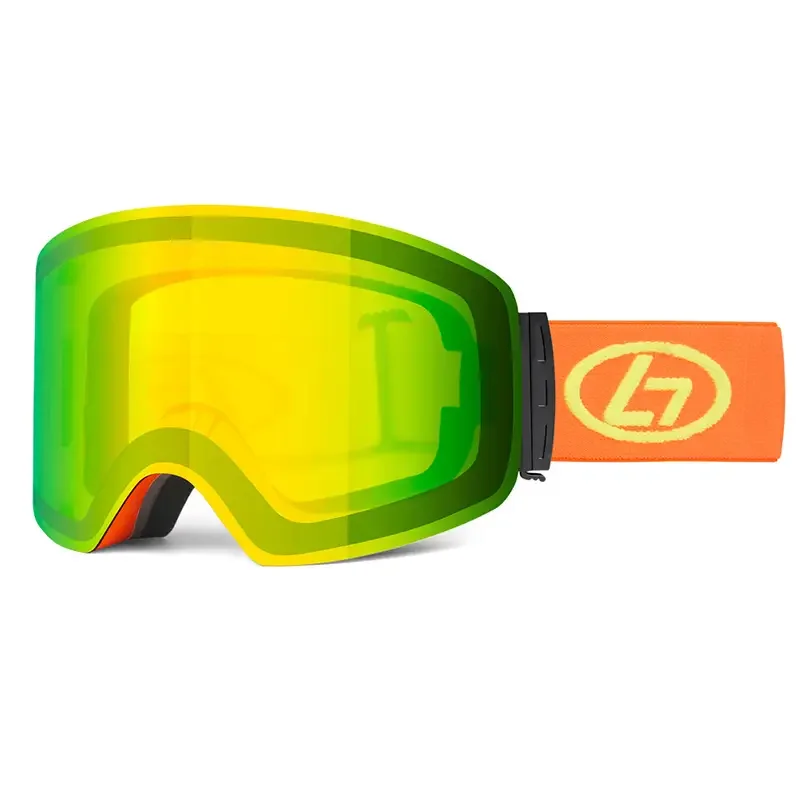 

Winter Ski Glasses, Double Layer Anti-fog Borderless Goggles