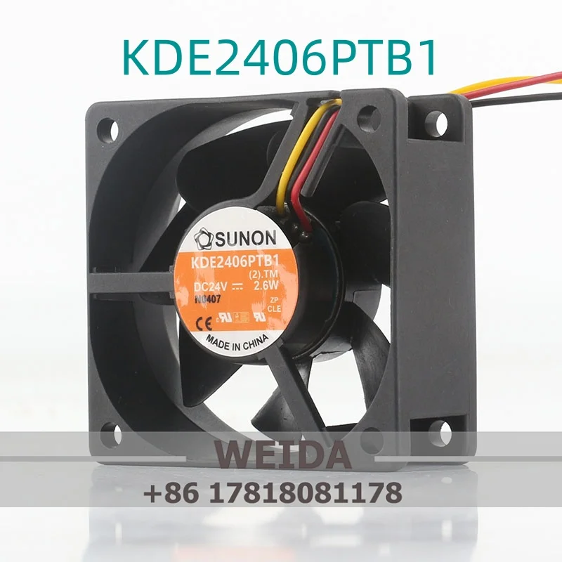

Original T built-in SUNON 6025 24V 2.6W KDE2406PTB1 cooling fan frequency converter fan