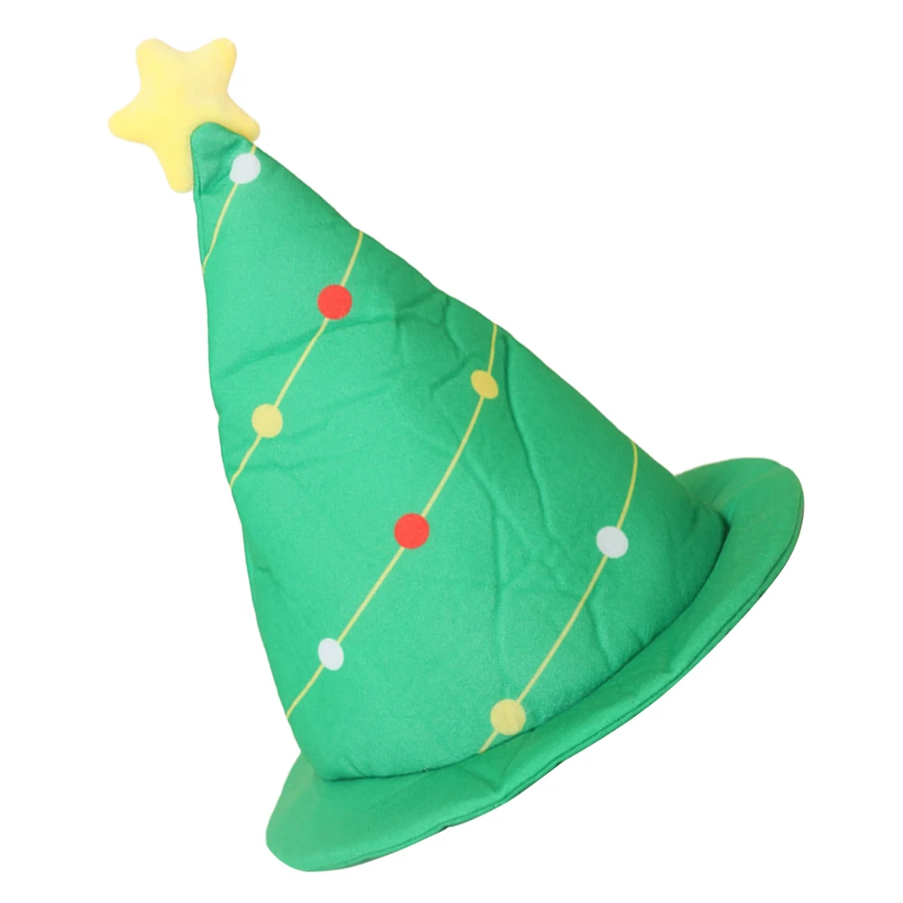 

Christmas Tree Hat Xmas Tree Cap Soft Breathable Christmas Dress Up Holiday Festival Party Hat Costume Accessory