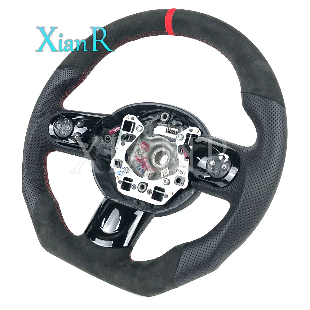 Fit for BMW MINI Cooper R55 R56 R57 R58 R59 cars accessories custom piano black Alcantara Leather steering wheel