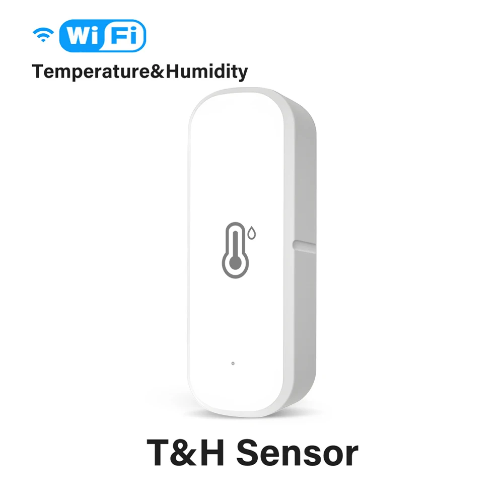WIFI Temperature Humidity Sensor Indoor Outdoor Hygrometer Thermometer Detector SmartLife Remote Control With Alexa Home