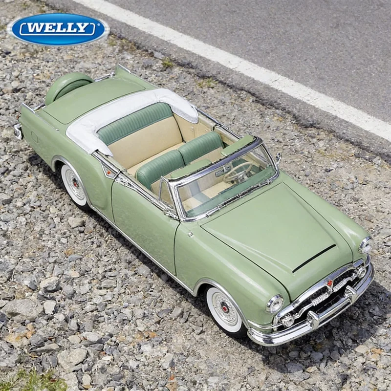 

Модель автомобиля Welly 1:28 Packard Caribbean Convertible 1953 года, литая под давлением, классический спортивный автомобиль, подарок для детей