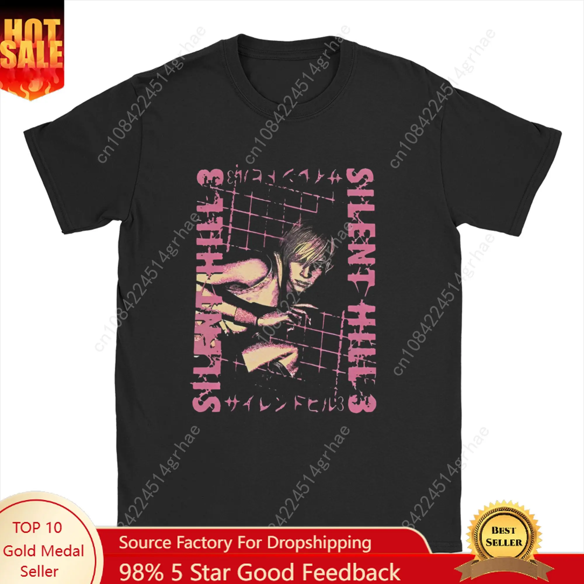 

Silent Hill 100% Cotton T-Shirt For Couple Summer Video Awesome T Shirts O Neck Harajuku Tees Oversized Printed Clothes